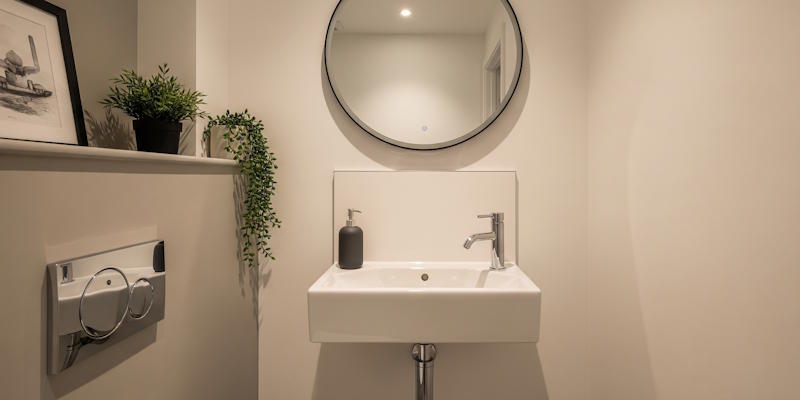 Illustration of a cloakroom basin